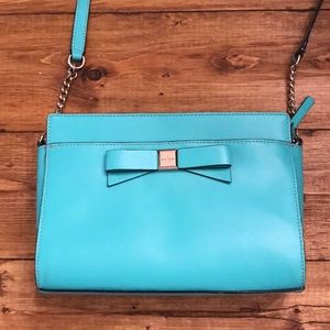 Kate Spade Crossbody Bag in blue with Gold accents
